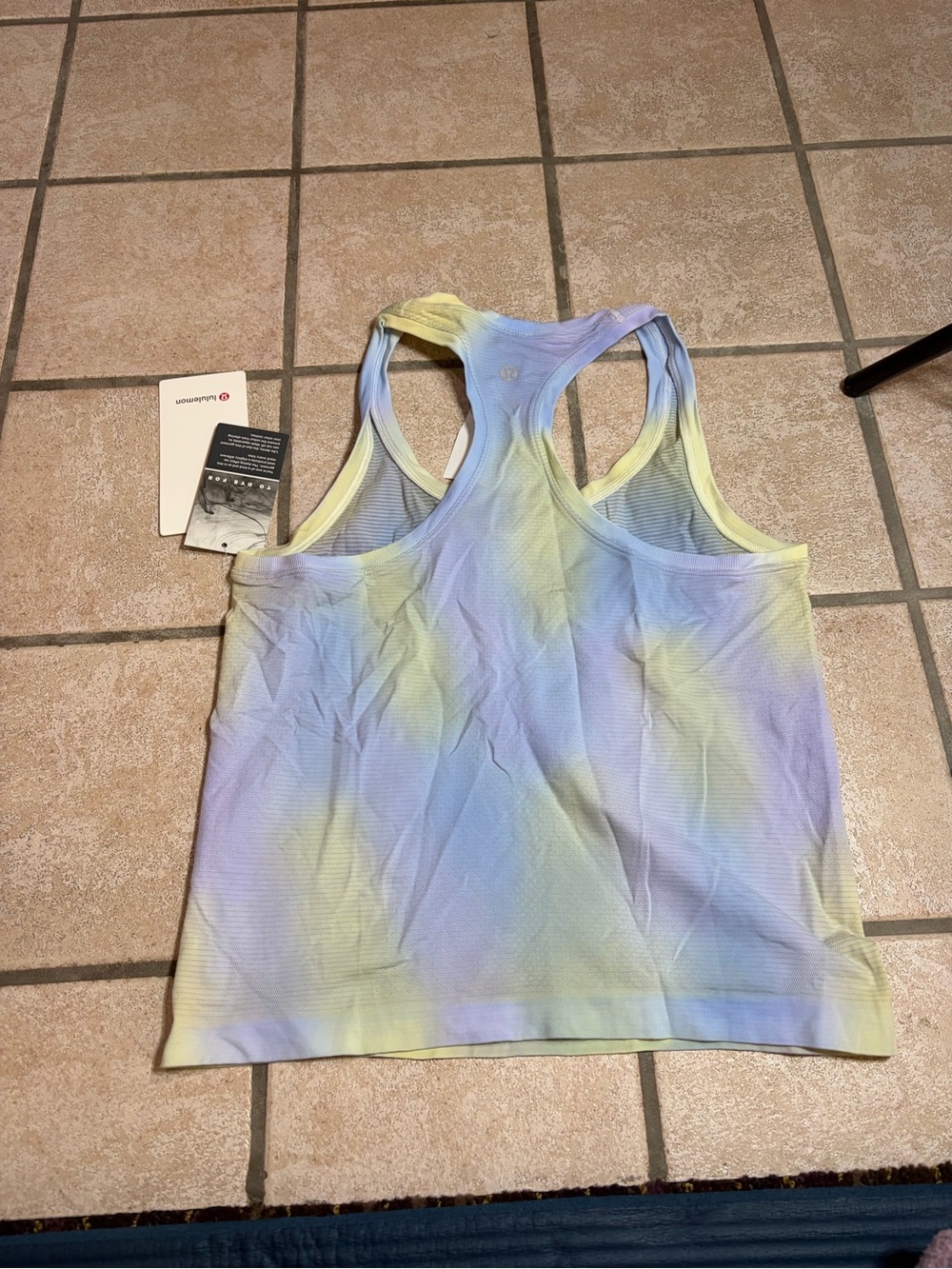 NWT Lululemon Swiftly Tech Racerback Tank 2.0 Waist Psychedelic Wash Lavender 6 - Picture 6 of 6